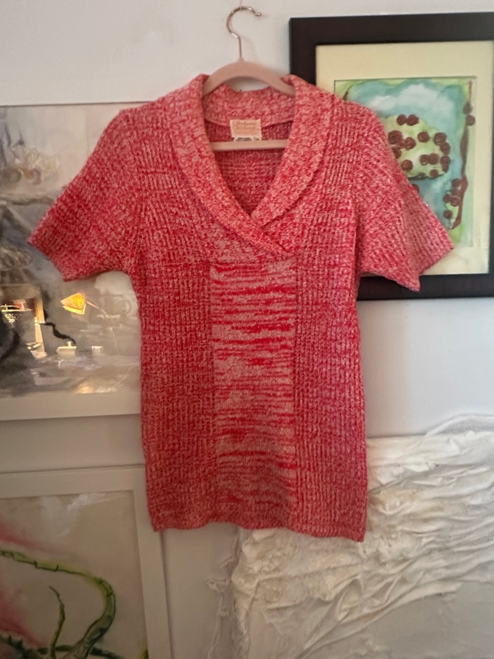 M, 20” Bust, Fine Quality Sweaters 70’s Technicolor Knit